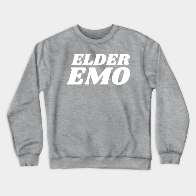 Elder Emo Crewneck Sweatshirt by blueduckstuff